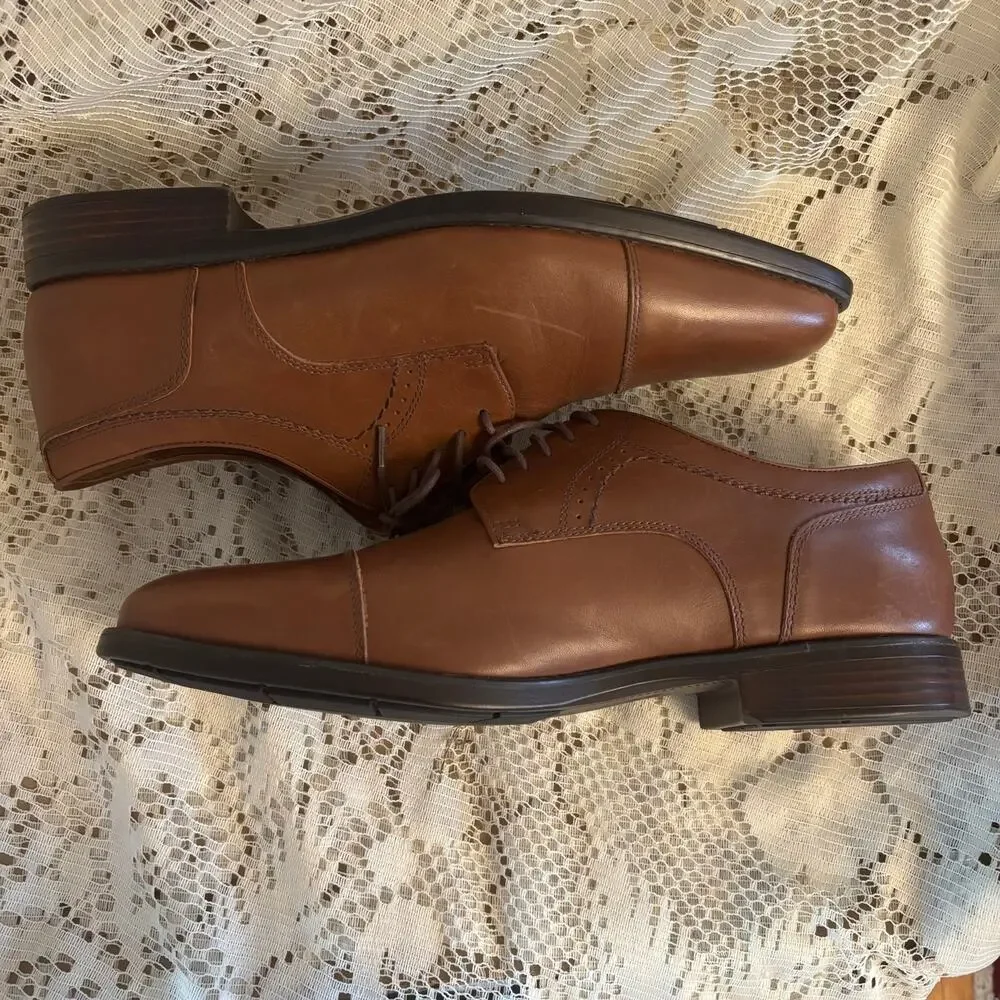 Johnston & Murphy XC4 Stanton Men's US 11 M Brown Venetian Leather Oxford Shoes